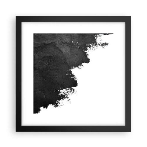 Plakat i sort ramme - Elementer: jord - 30x30 cm