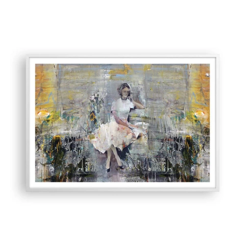 Plakat i hvid ramme - Klassisk og moderne - 100x70 cm