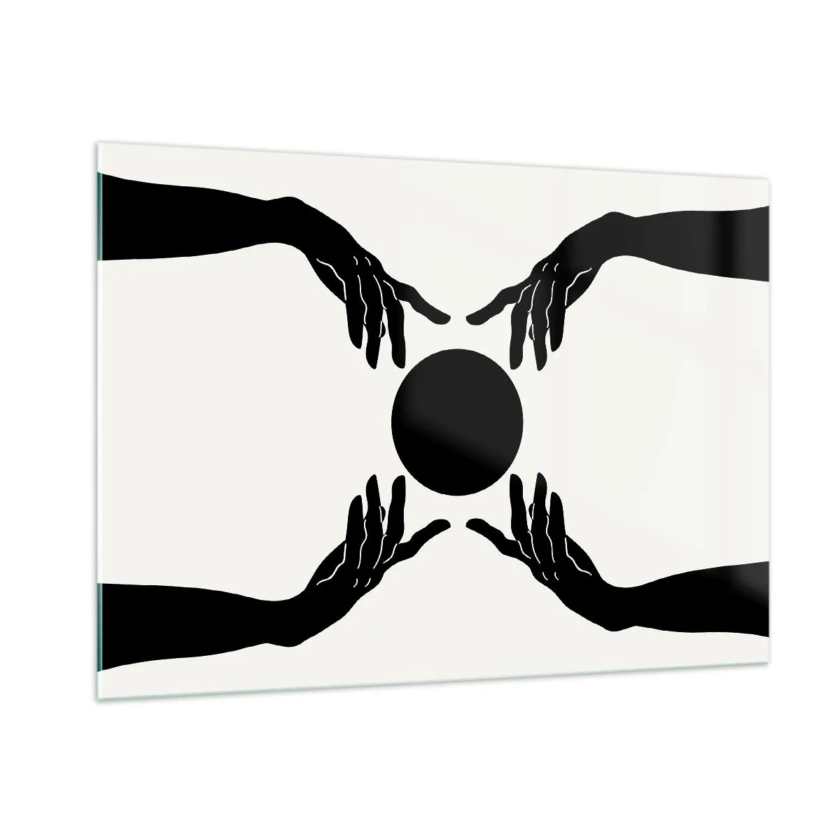 Billede på glas - Et hemmeligt tegn - 100x70 cm