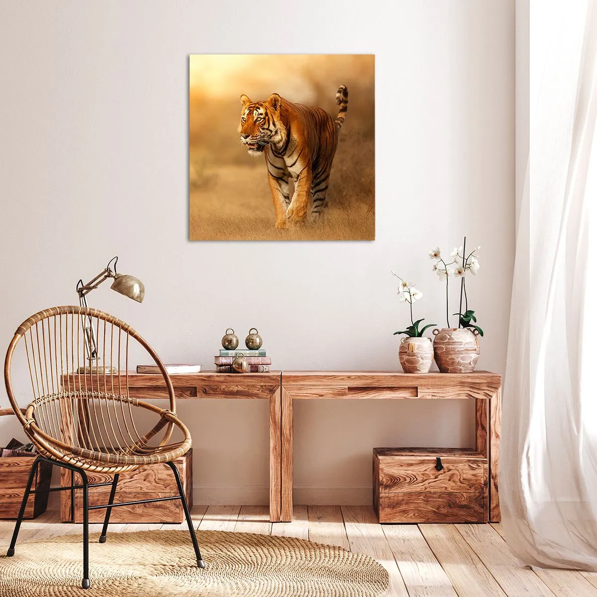 Lærredstryk - Billede på lærred - Før angrebet - 50x50 cm