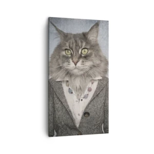 Lærredstryk - Billede på lærred - Pelse er igen på mode - 45x80 cm