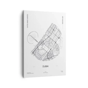 Lærredstryk - Billede på lærred - Dubais anatomi - 50x70 cm