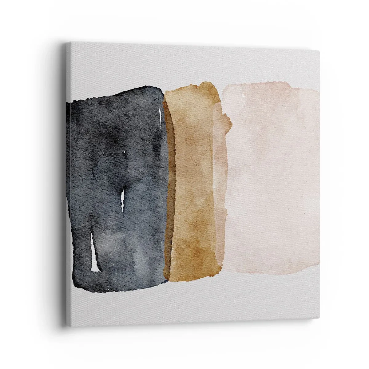 Lærredstryk - Billede på lærred - Sammensætning af jordfarver - 40x40 cm