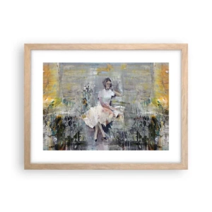 Plakat i ramme af lyst egetræ - Klassisk og moderne - 40x30 cm