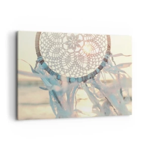 Lærredstryk - Billede på lærred - Totem med blonder - 100x70 cm