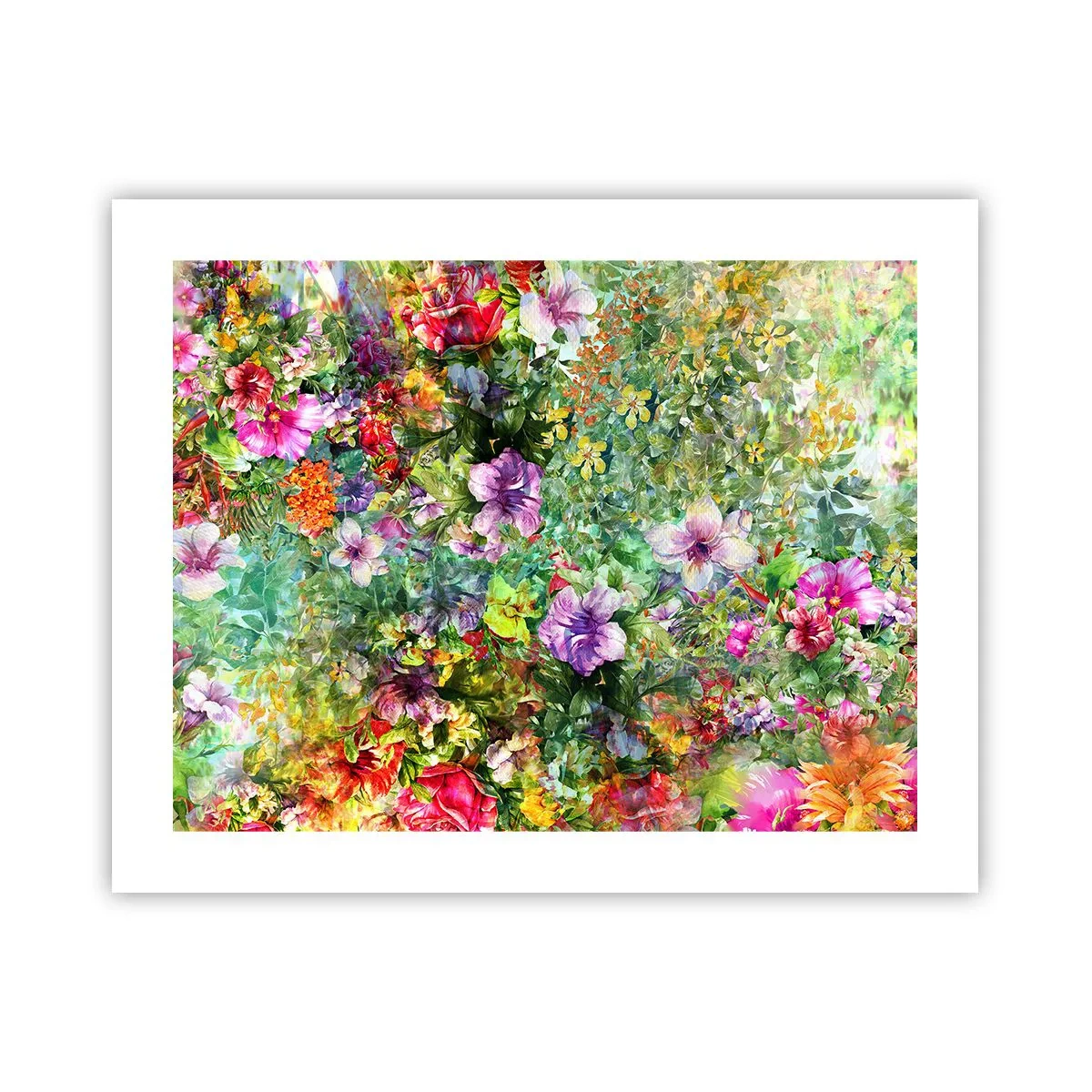 Plakat - Ind i blomsterne ved fortabelse - 50x40 cm