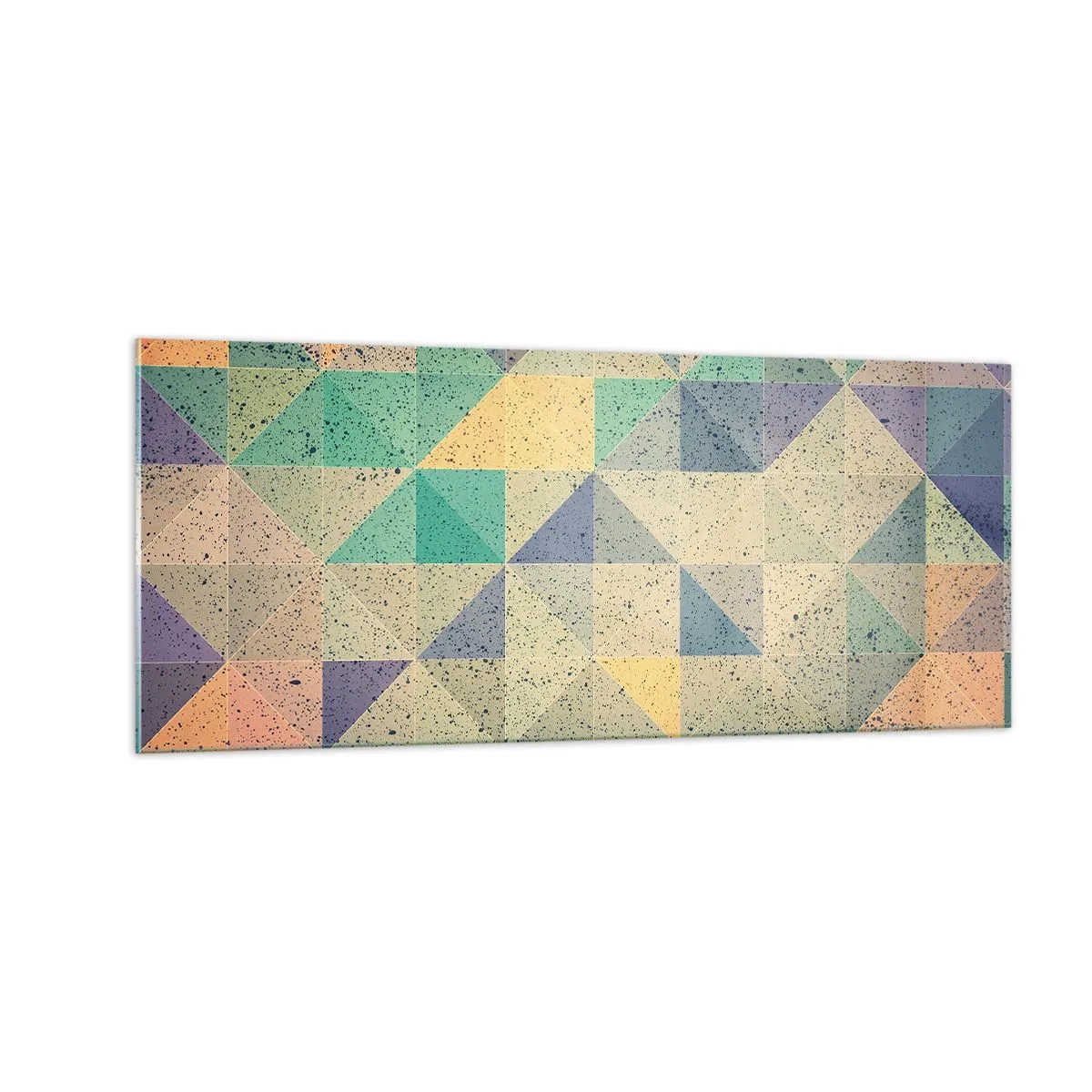 Billede på glas - Republikken trekanter - 100x40 cm