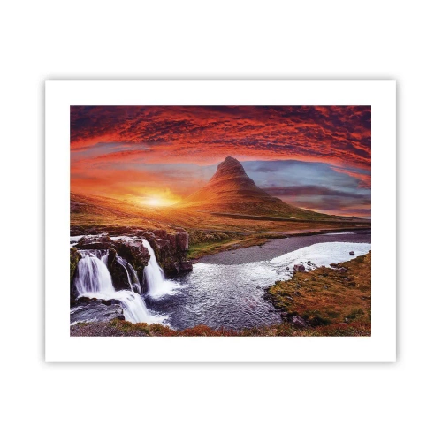 Plakat - En udsigt over Midgård - 50x40 cm