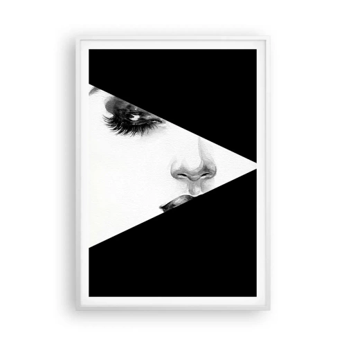 Plakat i hvid ramme - Altid uopdaget - 70x100 cm