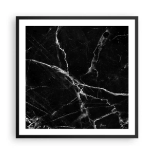 Plakat i sort ramme - Stenens hemmelige liv - 60x60 cm