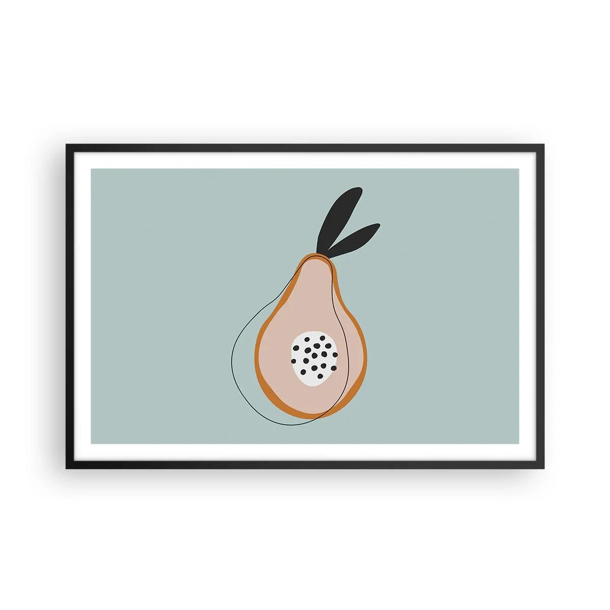 Plakat i sort ramme - Trænge ind i tingenes natur - 91x61 cm