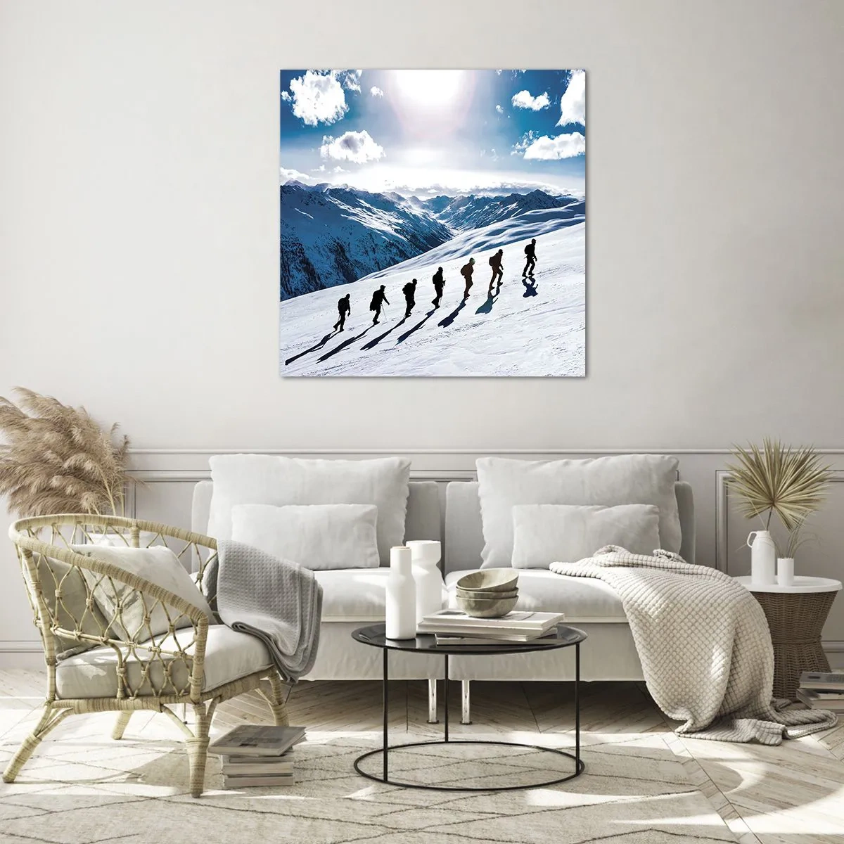 Billede på glas - Det vindende hold - 60x60 cm