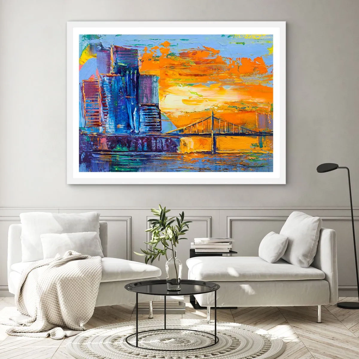 Plakat i hvid ramme - Kultur og natur - 50x40 cm