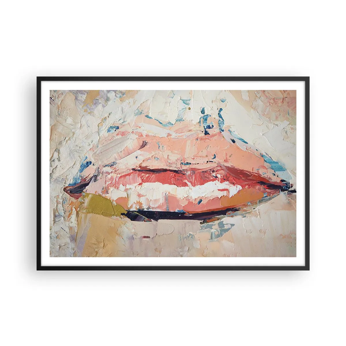 Plakat i sort ramme - Vækker sanserne - 100x70 cm