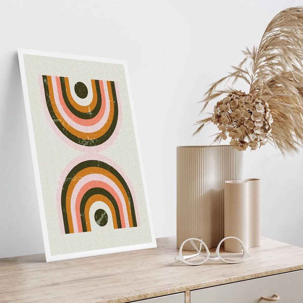 Plakat - Tvilling-abstraktion - 70x100 cm