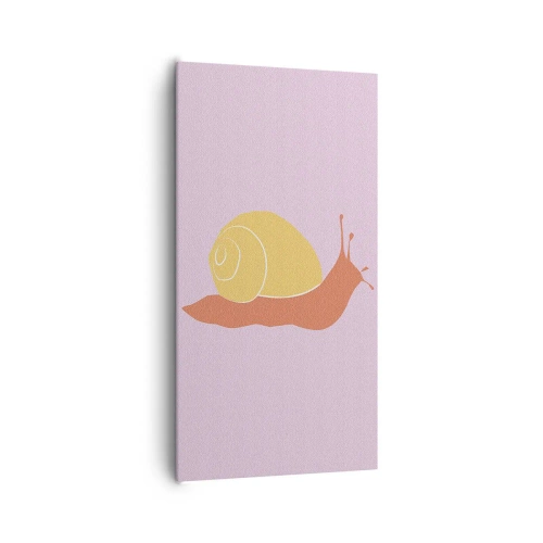 Lærredstryk - Billede på lærred - Der er ingen hastværk - 65x120 cm