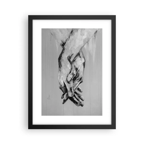 Plakat i sort ramme - Begyndelsen ... - 30x40 cm