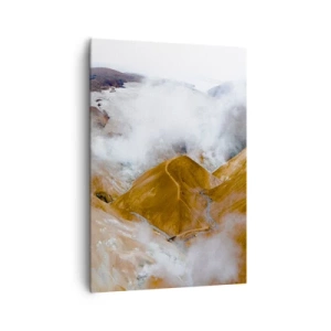 Lærredstryk - Billede på lærred - Den rå skønhed i Island - 70x100 cm