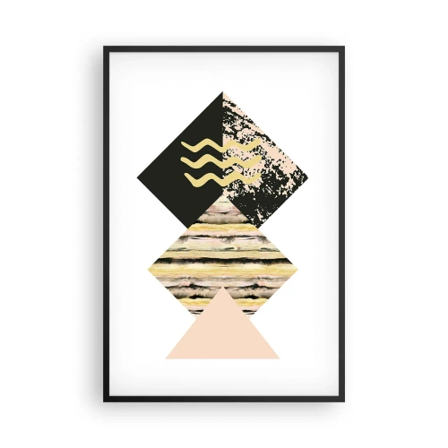 Plakat i sort ramme - Ikke så simpelt - 61x91 cm