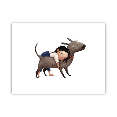 Plakat - Bedste venner - 40x30 cm