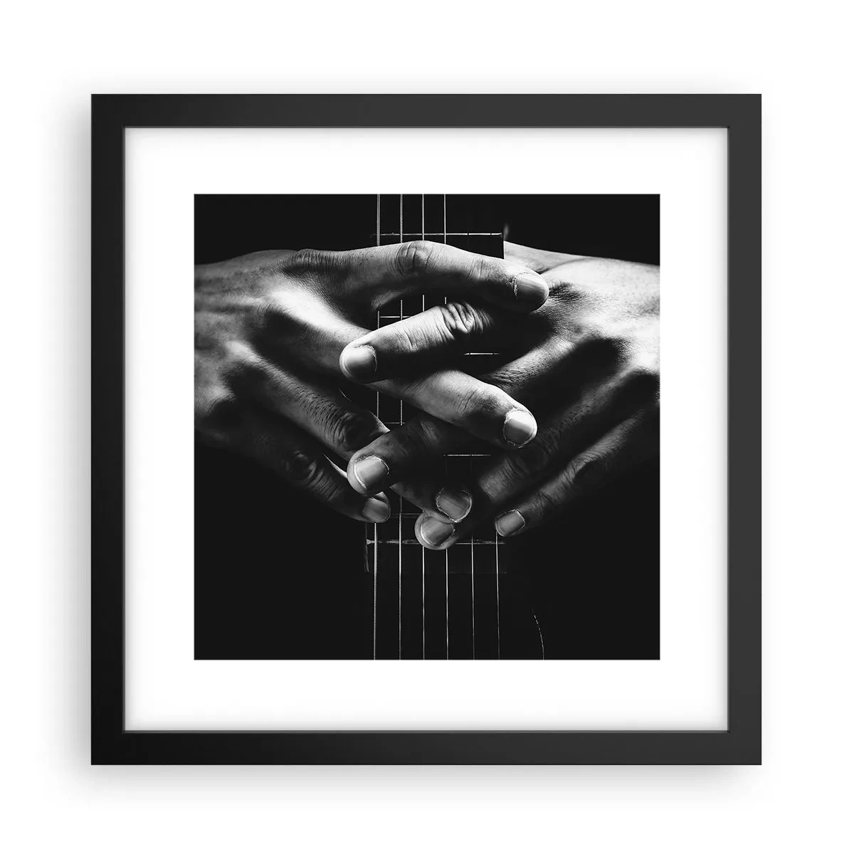 Plakat i sort ramme - Kunstnerens bøn - 30x30 cm