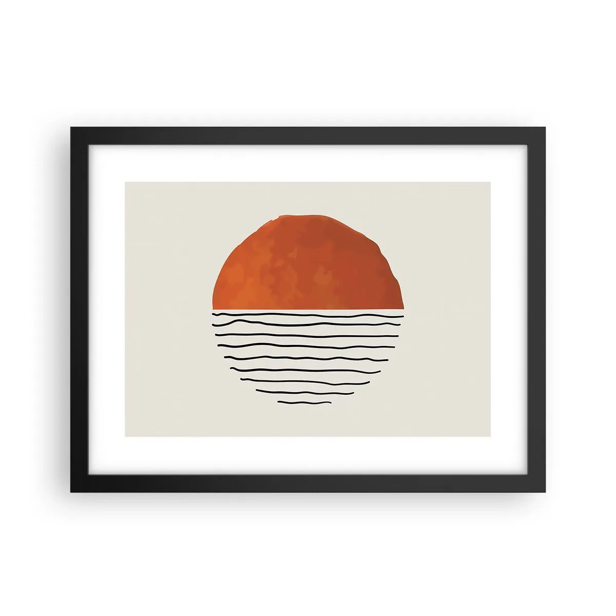 Plakat i sort ramme - I en japansk atmosfære - 40x30 cm