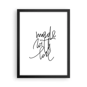 Plakat i sort ramme - Det bedste mærke - 30x40 cm