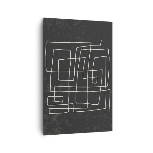 Lærredstryk - Billede på lærred - Ikke helt så enkel - 80x120 cm