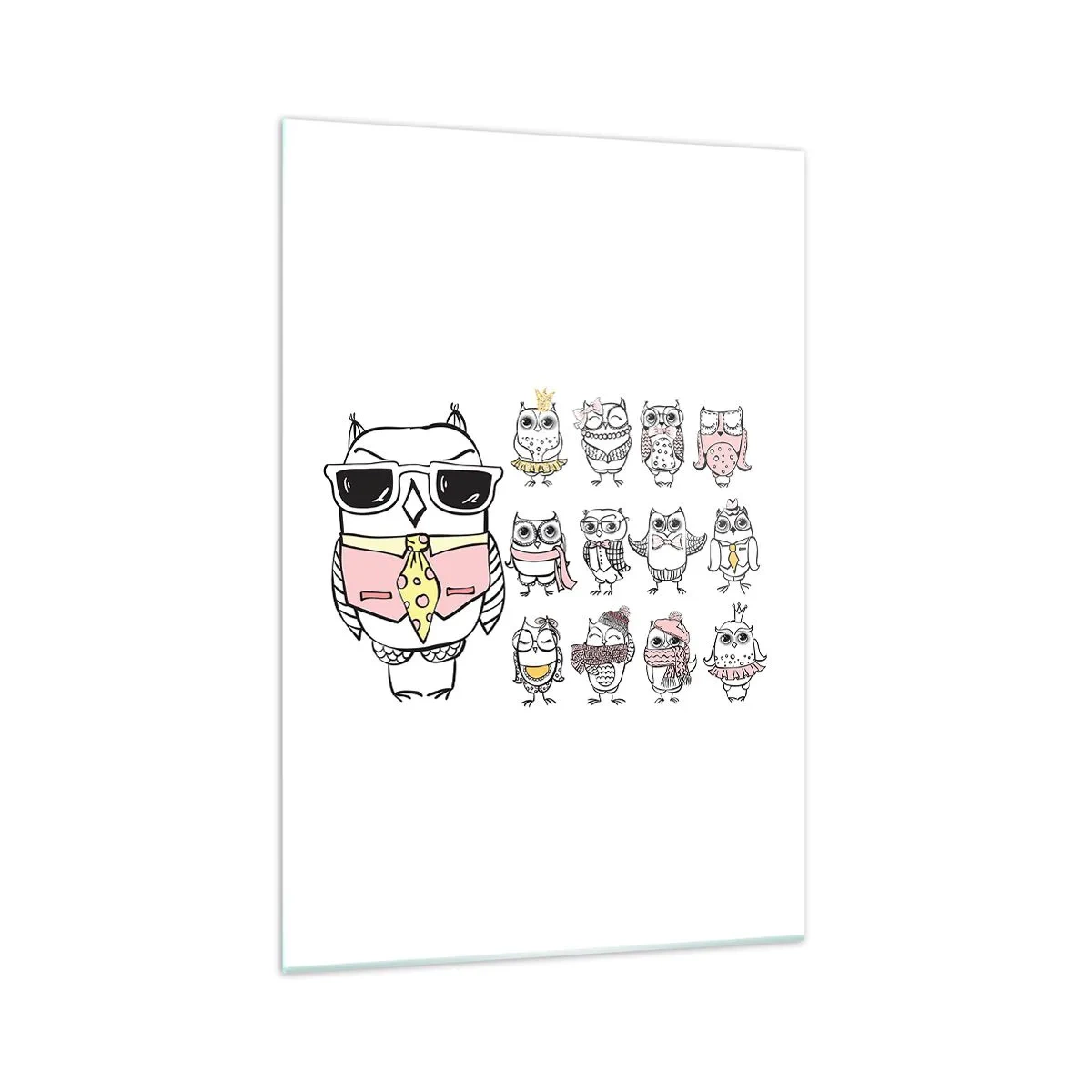 Billede på glas - Så mange roller at spille - 70x100 cm