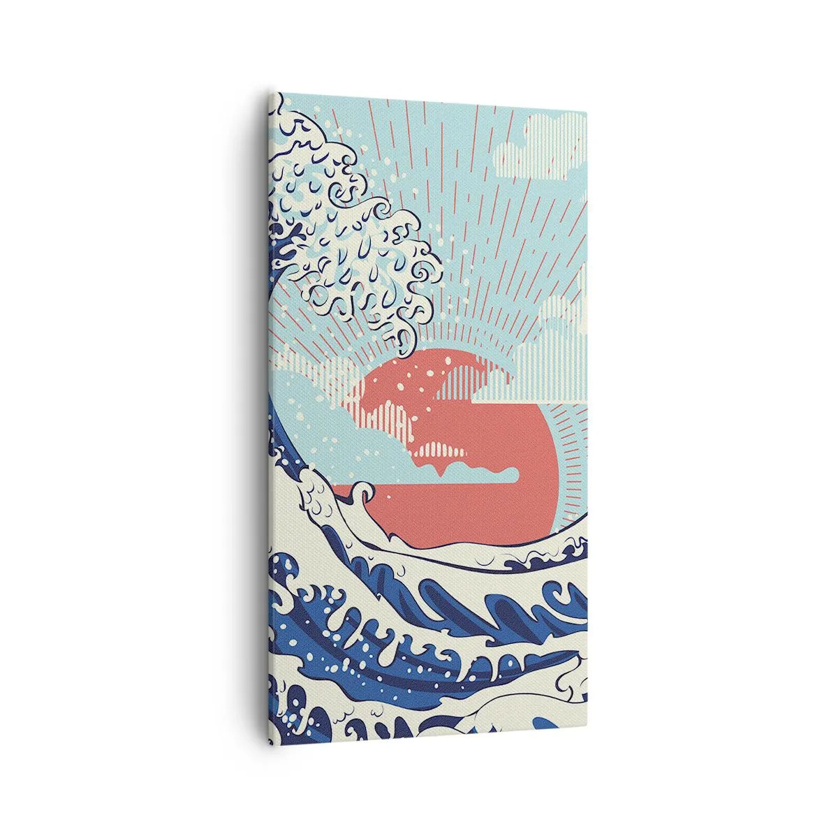 Lærredstryk - Billede på lærred - Fra japanske inspirationer - 55x100 cm