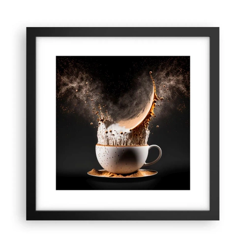 Plakat i sort ramme - En eksplosion af smag - 30x30 cm