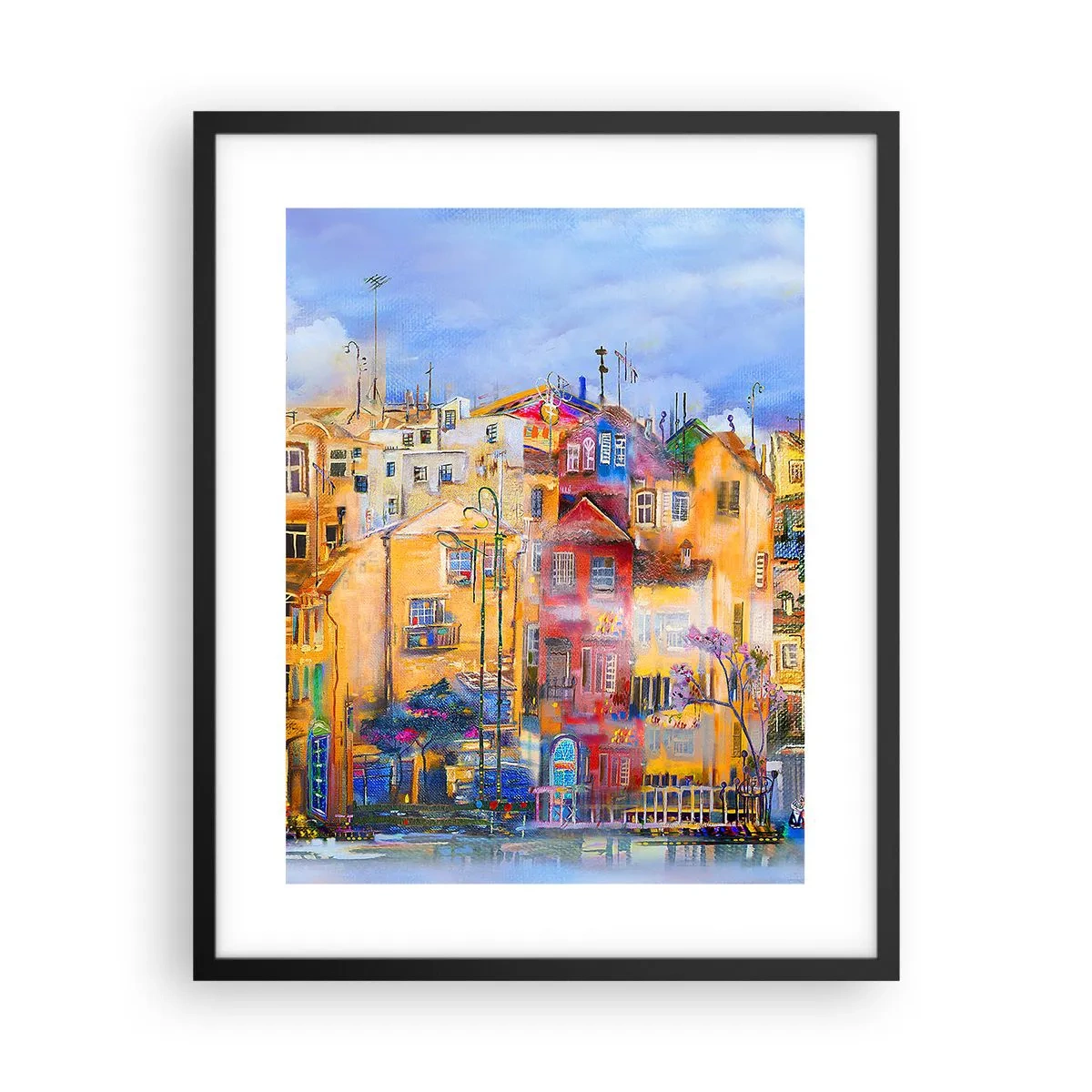 Plakat i sort ramme - Vi er sammen - 40x50 cm