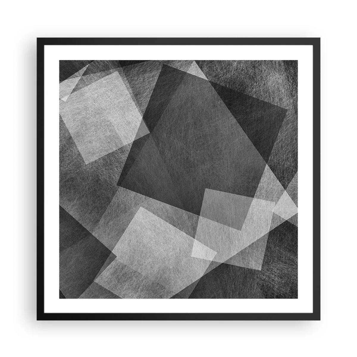 Plakat i sort ramme - Et evigt symbol på bestandighed og orden - 60x60 cm