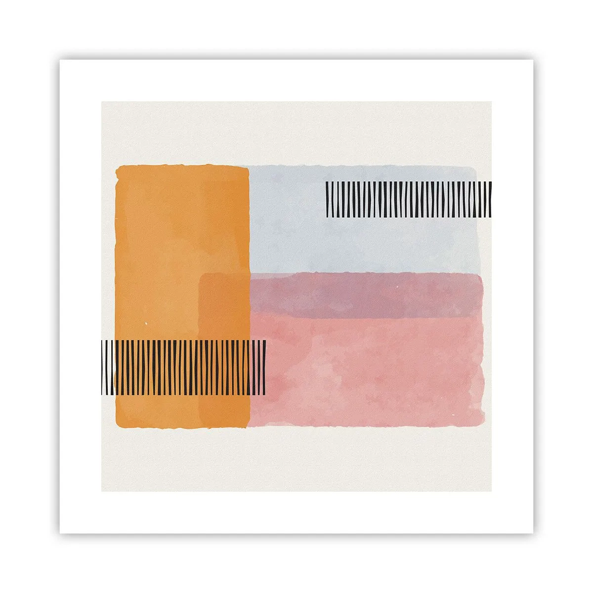 Plakat - Fra hjørne til hjørne - 40x40 cm