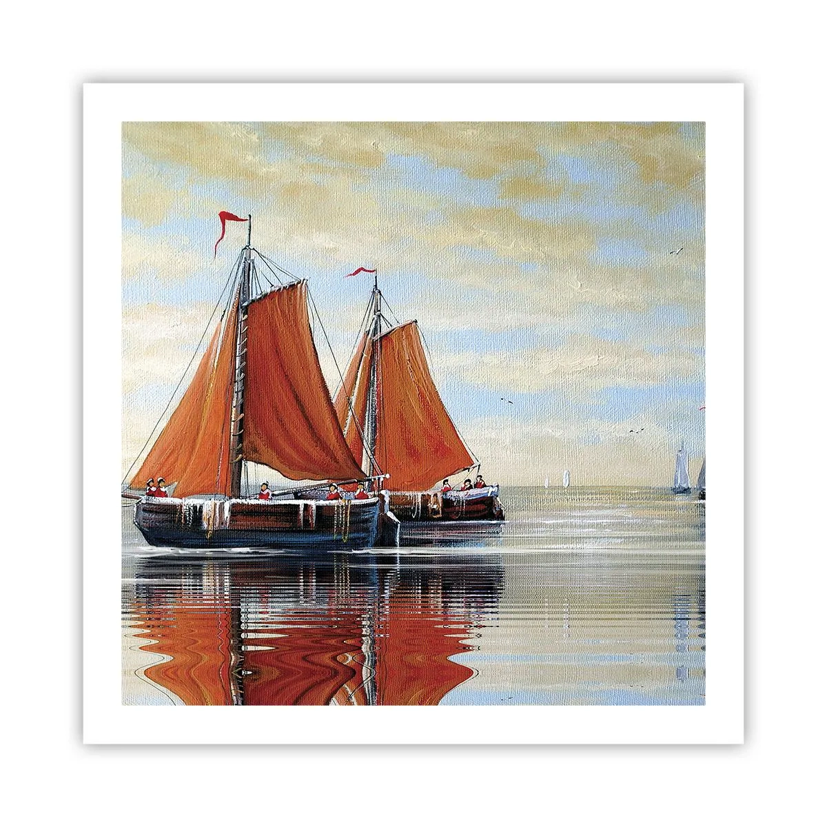 Plakat - Hey, sejl, sømand.... - 60x60 cm