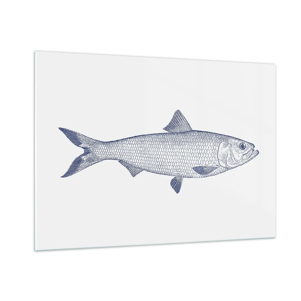 Billede på glas - Hilsner fra de nordlige have - 100x70 cm