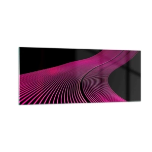 Billede på glas - En allé af lys - 100x40 cm