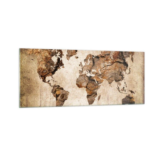 Billede på glas - Opdagelse af verden - 100x40 cm