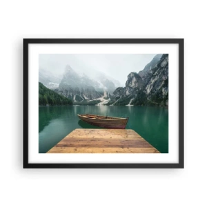 Plakat i sort ramme - "Og stolte pander" - 50x40 cm