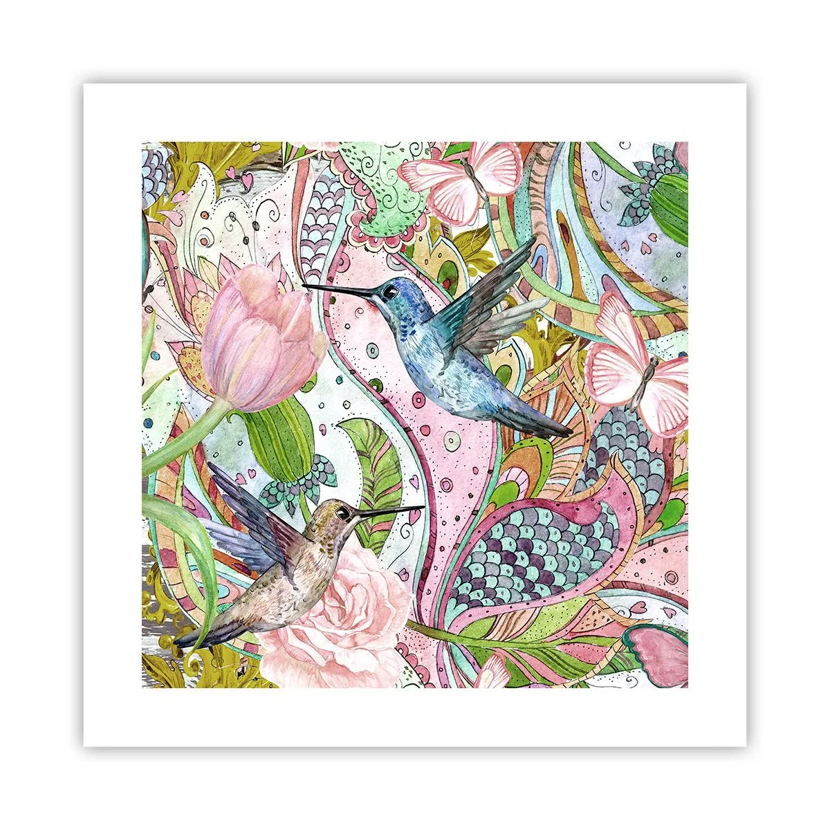 Plakat - Forviklet i vinstokkene - 40x40 cm