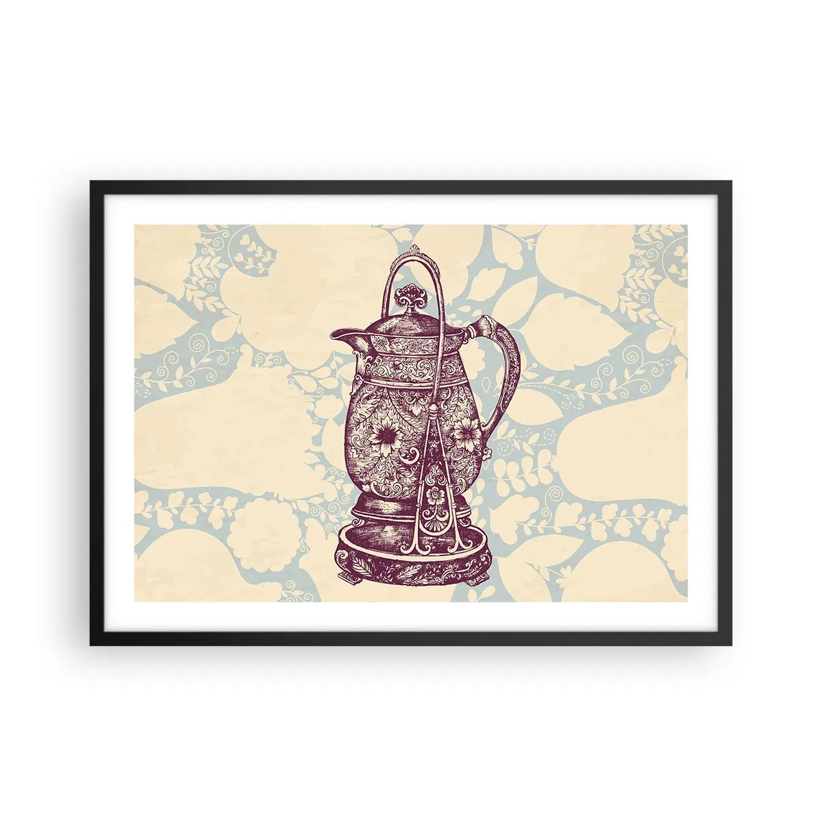 Plakat i sort ramme - Skønheden i hverdagslivet - 70x50 cm