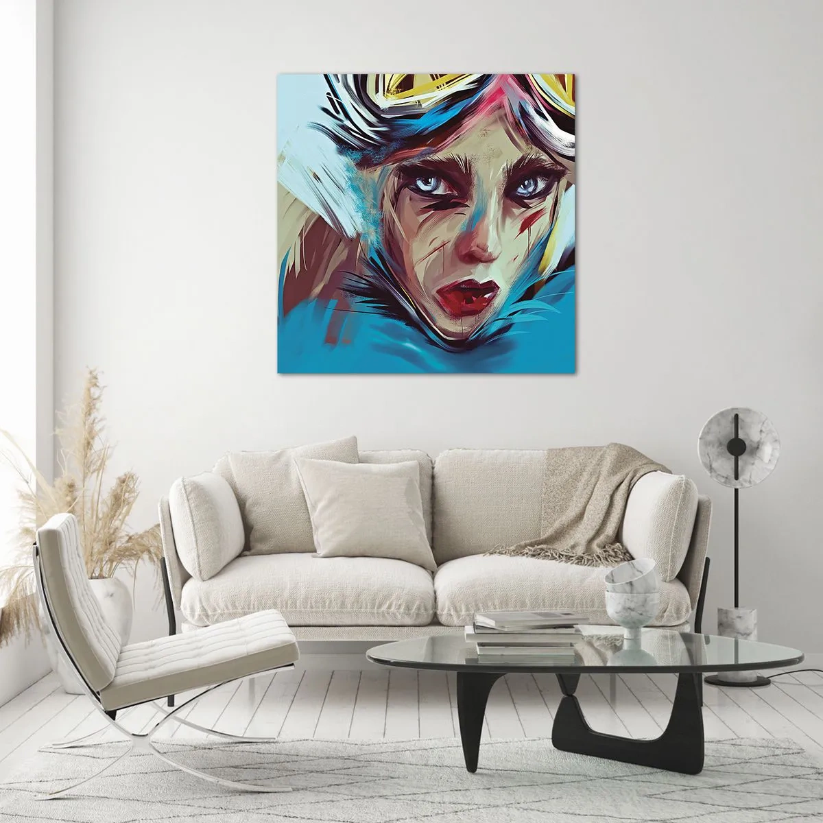 Billede på glas - Vejkriger - 40x40 cm