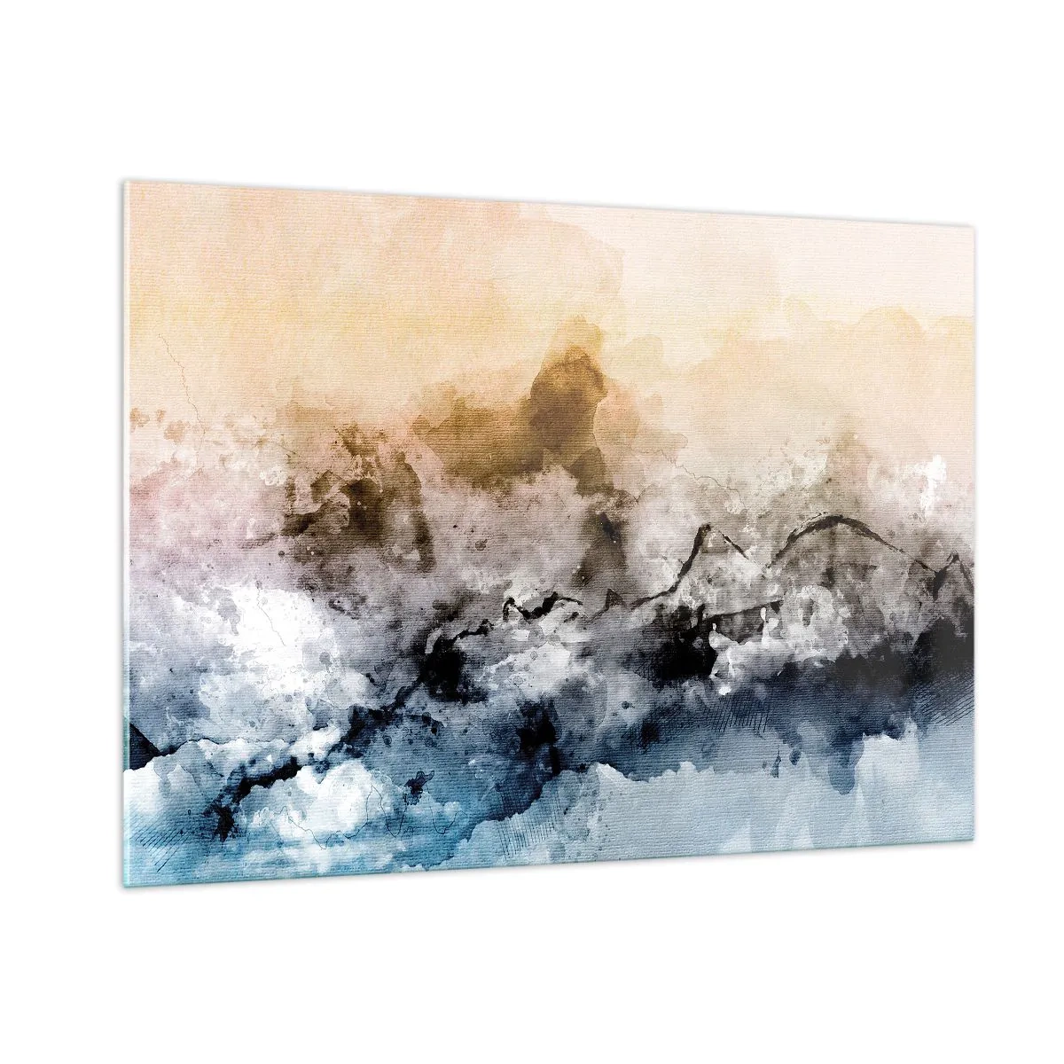 Billede på glas - Sænket i en tågesvirvel - 100x70 cm