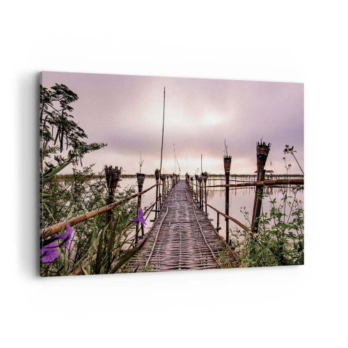 Lærredstryk - Billede på lærred - Den stille og rolige atmosfære i Asien - 100x70 cm