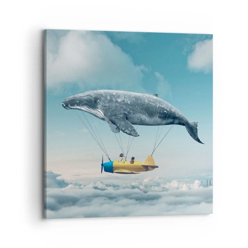 Lærredstryk - Billede på lærred - Hvorfor ikke? - 70x70 cm