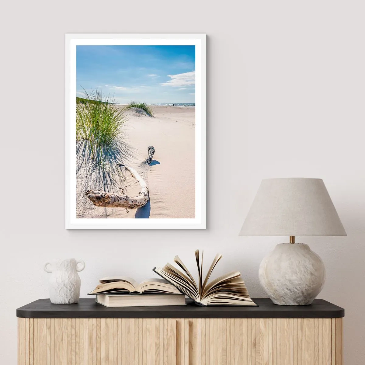 Plakat i hvid ramme - Den smukkeste? Baltisk - 40x50 cm