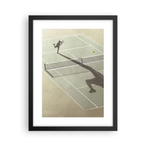 Plakat i sort ramme - Overvind dig selv - 30x40 cm