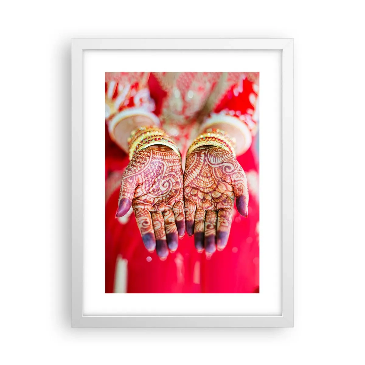 Plakat i hvid ramme - Klar til at fange lykken - 30x40 cm