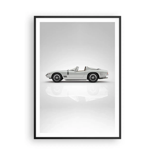 Plakat i sort ramme - Løftet om sjov - 70x100 cm