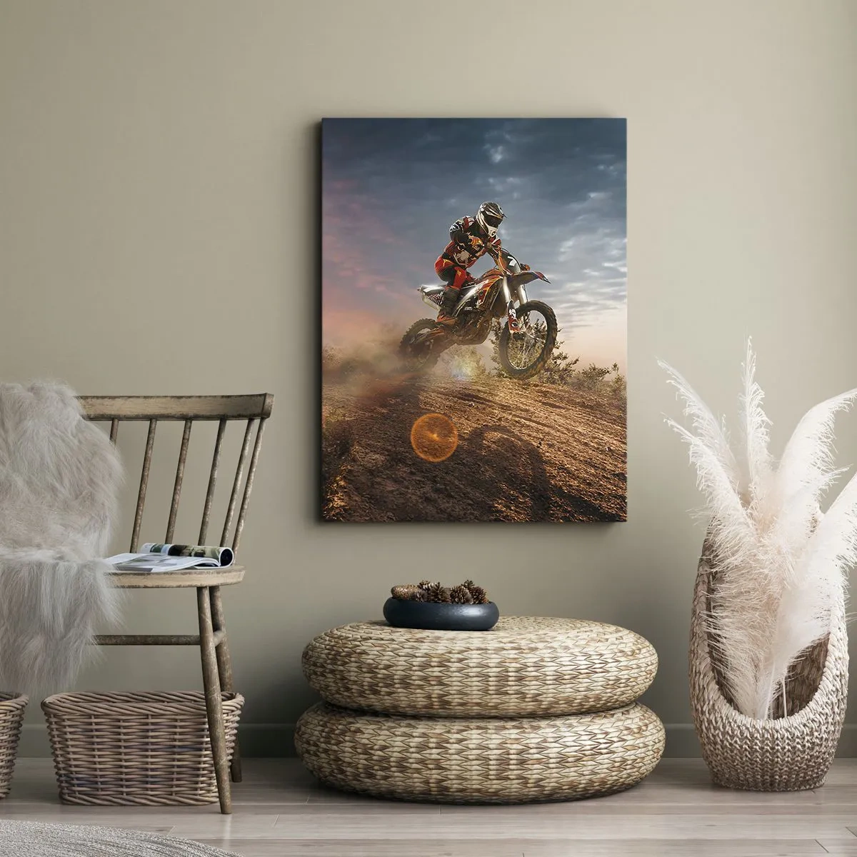 Lærredstryk - Billede på lærred - For sejren - 50x70 cm